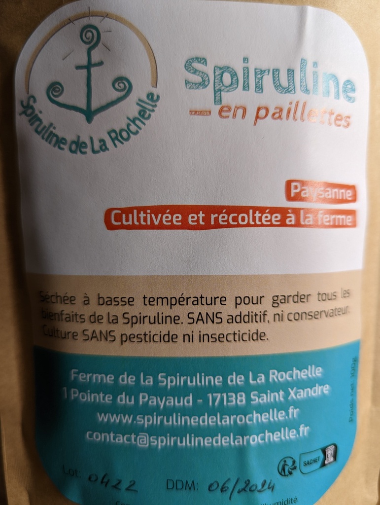 Spiruline en paillettes