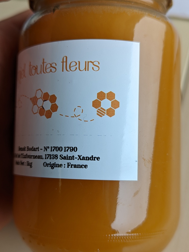 Miel toutes fleurs de l'enfourneau - Benoît Bodard - 500 kg